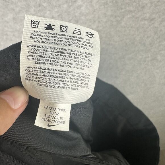 Men's‎ Nike Golf Dri Fit Tour Performance Gray Chino Pants Size 36x32 Athletic - Picture 11 of 12